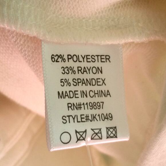 Collective Concepts White Short Sleeve Cardigan Size S - Picture 7 of 8